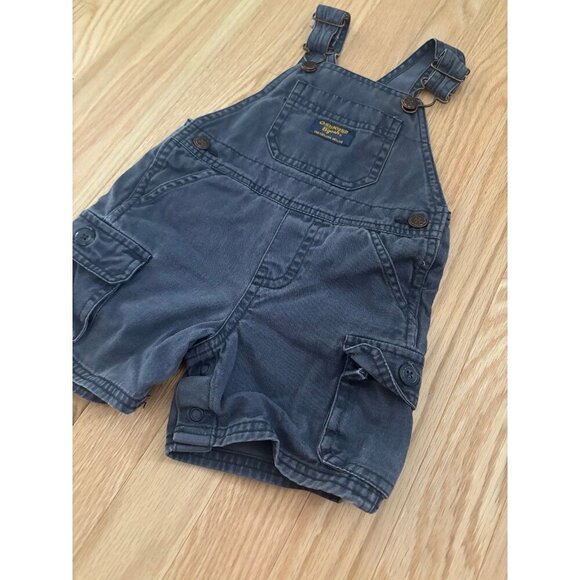 Oshkosh b’gosh boys shortalls overalls 12M - Picture 4 of 6